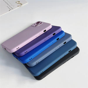 17 color sólido TPU funda de silicona para iPhone <span class=keywords><strong>11</strong></span> 12 13 14 15 pro Max para Samsung funda de goma suave para modelos Huawei - Product Image 3
