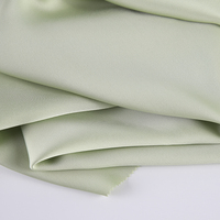 Tissu tissé en polyester imitation acétate doux et lisse matériel de vêtements brillant pour robes chemises doux pour la peau pour la doublure