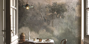 Pintura al óleo Retro personalizada, tela <span class=keywords><strong>de</strong></span> fondo <span class=keywords><strong>para</strong></span> sofá degradado, sala <span class=keywords><strong>de</strong></span> estar, TV, papel tapiz <span class=keywords><strong>de</strong></span> fondo, Mural - Product Image 5