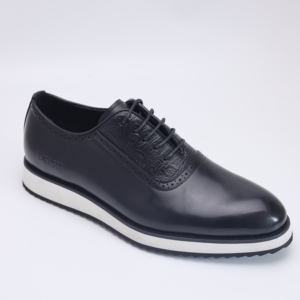 Scarpe Formali da Uomo con Tomaia in PU Goffrato Coccodrillo, Suola Intermedia in Schiuma, Suola Antiscivolo - Product Image 1