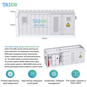 Taico TK e-cube A1000 làm mát chất lỏng 1mwh-2mwh pin năng lượng mặt trời Hệ thống lưu trữ năng lượng 1Mw-2mW Lithium Ion lưu trữ container - Product Image 4