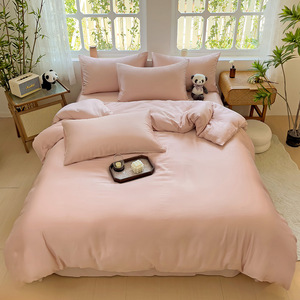 Bán buôn sản phẩm bán nóng mịn đồng bằng thiết lập tre chất lượng cao sang trọng bedsheets <span class=keywords><strong>bedding</strong></span> <span class=keywords><strong>Set</strong></span> - Product Image 2