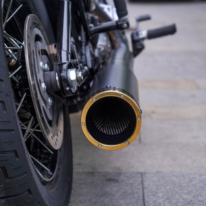Chiefdom ใช้ได้กับท่อไอเสีย harleydavidson 25 <span class=keywords><strong>117</strong></span>ด้านหลัง softail <span class=keywords><strong>Low</strong></span> <span class=keywords><strong>Rider</strong></span> ST ส่วนหางทองแดงท่อไอเสียถนน BOB - Product Image 3