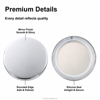 Vente en gros de couvercles de bougies en métal argenté électroplaqué personnalisés de 82 mm, 85,5 mm, 93 mm, 105 mm, pour pots à bougies en verre de luxe, marques de bougies