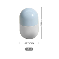 Bouteille Pompe Airless 30ml en PP pour Soins Personnels, Emballage Cosmétique Personnalisé avec Logo, Impression Sérigraphique, Vente en Gros