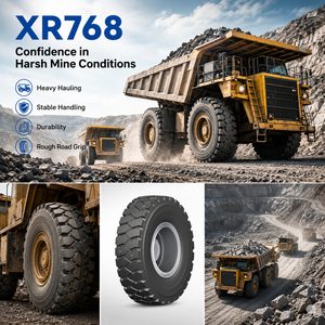 Neumático CELIMO XR768 14.00R25 E-3 para Camión Volquete de Carrocería Ancha, Neumático de Ingeniería OTR para Minería de Uso Pesado - Product Image 4