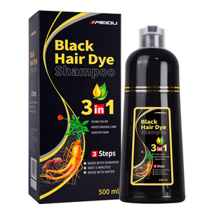 แชมพูย้อมผมดำถาวรสำหรับผมขาว ปราศจากแอมโมเนีย สมุนไพรธรรมชาติ - Product Image 1