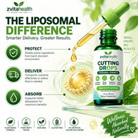 Complément alimentaire liposomal en gouttes à marque privée pour drainage lymphatique, détox et soulagement des ballonnements digestifs, saveur mangue et fruit du dragon, pour adultes, 30 ml