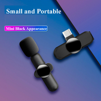 K3 – Microphone-Cravate Sans Fil Portable Mini à Clipser pour Téléphone, Micro-Cravate Sans Fil pour Mobile