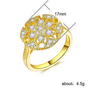 Anello con Design Floreale Traforato, Anello Classico da Donna - Product Image 5