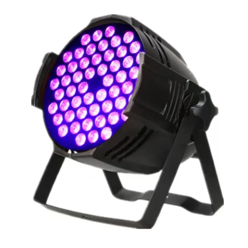 Wanray Dmx Controle Professionele Par Verlichting 54*3W Uv Disco Feestverlichting Dj Stage Club Zwart Licht