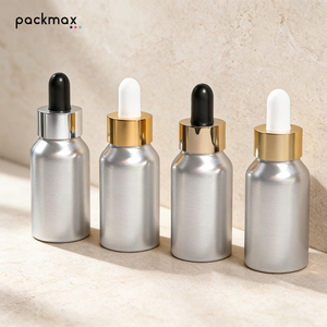 Empty Aluminum <b>Bottle</b> for Cosmetic Essential Oil Hair Oil - <b>Small</b> Size Stock Wholesale Custom <b>Bottle</b> Without Dropper - Product Image 5