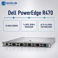 Infrastructure de stockage de données évolutive pour les services cloud et la virtualisation, tout nouveau serveur Dell PowerEdge R470 1U en rack