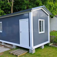 Maison en conteneur en acier détachable de forme rectangulaire, imperméable, design moderne temporaire, hôtel, villa, bureau, maison