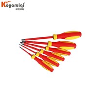 KEYARUIQI) K5090007 Kit d'outils d'électricien isolés VDE résistants aux hautes tensions, 9 pièces
