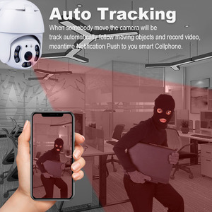 Cámaras Domo Ficticias 1080P, Cámara CCTV Exterior <span class=keywords><strong>360</strong></span>°, Mini Cámara Domo PTZ Inalámbrica de Seguridad y Vigilancia, Cámara PTZ de Alta Velocidad - Product Image 4