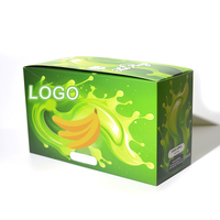 Boîte en Mylar personnalisée et 8e Sac Design Carton Produit Papier Présentoir avec Fenêtre Transparente pour 10 Pcs 3.5G Mylar