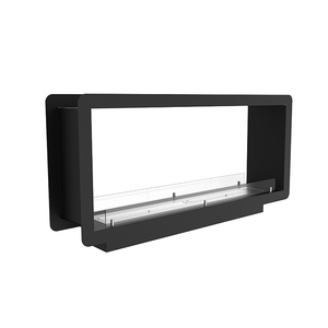 1800mm <span class=keywords><strong>Recessed</strong></span> Wood Burning Ethanol Two Side Cast Iron Fireplace Insert - Product Image 3