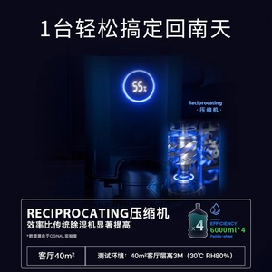 Ognal <b>Dehumidifier</b> 24L High Power For Basement Humid Season - Product Image 2