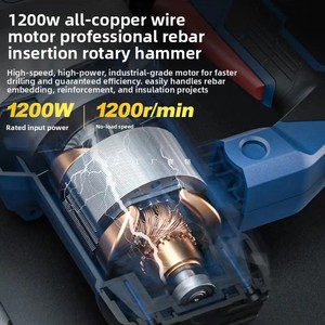 Dongcheng Industriële Kwaliteit Elektrische Hamer <span class=keywords><strong>Impact</strong></span> Boor Dual-Purpment Pick High-Power Borstelloze Motor 220V 800W 28Mm Beton - Product Image 4