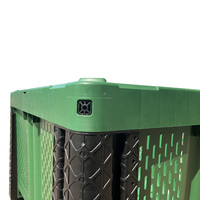 Excellente boîte rectangulaire Recycle les grandes boîtes de rangement en plastique pour le transport des légumes et des fruits