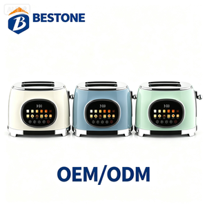 BESTONE Juego de Cafetera Eléctrica Retro, Tostadora y Hervidor, Electrodoméstico de Desayuno para Encimera, OEM ODM - Product Image 4