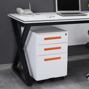 Custom Modern Steel 3-<b>Drawer</b> Mobile Pedestal File Cabinet Office Storage Cabinets for <b>Workshop</b> Warehouse Kitchen Hotel - Product Image 3