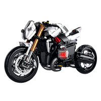 Guly 60558 2026 Nuevo MOC 1:5 Motocicleta R1200LC Creativa, Modelo de Rompecabezas de Alta Dificultad, Regalos Navideños, Juego de Bloques de Construcción