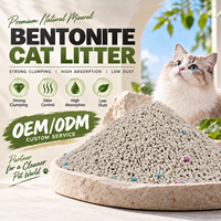 Litière pour chat en bentonite de sodium écologique de qualité supérieure, en forme de boule, sans poussière, à agglomération rapide, contrôle des odeurs, hautement absorbante, jetable aux toilettes