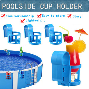 Nuovo Portabicchieri Multifunzionale in ABS per <span class=keywords><strong>Piscina</strong></span>, Porta Bicchieri da Birra, Dispenser per Disinfettante Mani, Scaffale Portaoggetti - Product Image 1