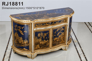 Cama de abedul de malaquita galvanizada de latón neoclásico francés Cama de malaquita de lujo francés - Product Image 6