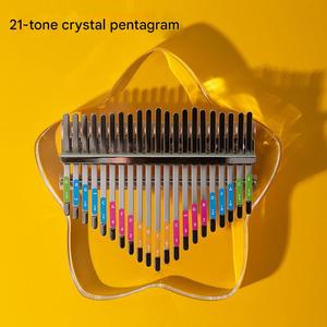 Kalimba en cristal rond en gros, <span class=keywords><strong>piano</strong></span> à pouce, 21/17 tons, kalimba en cristal arc-en-ciel, marimba, cadeau d'anniversaire pour les amoureux, les étudiants - Product Image 5