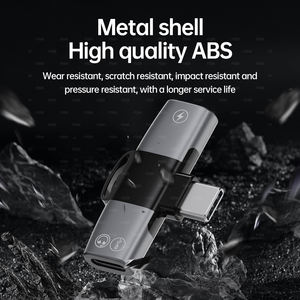 Adaptador de Auriculares, Adaptador de Carga, Divisor de Carga para Auriculares, 2 en 1, <span class=keywords><strong>Convertidor</strong></span> USB C Macho a 2 Hembra - Product Image 5