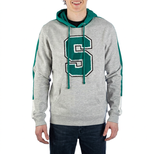 2026 French Terry Chenille Embroidery Half Zip Pullover Hoodie Chenille Letters Custom Patches Breathable Eco-Friendly Winter - Product Image 1