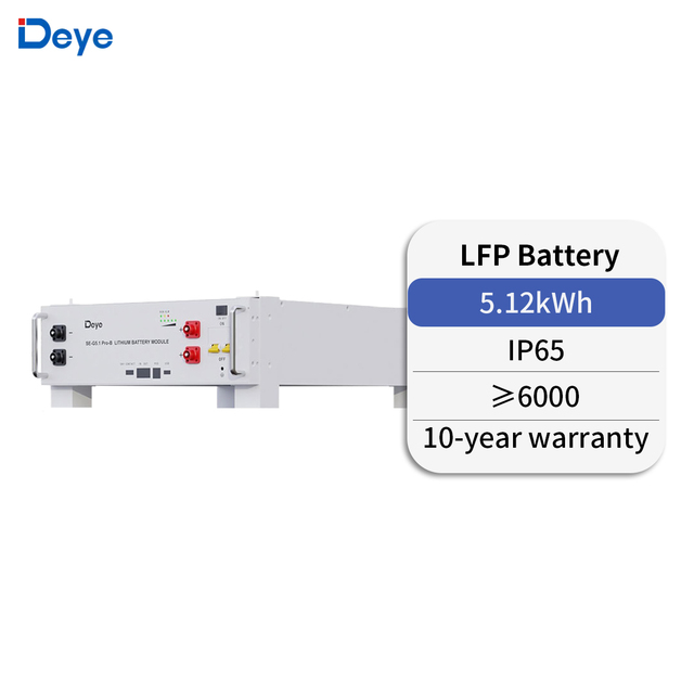 5.12kWh Deye ESS SE-G5.1 Pro B LFP Solar Battery Batteries 51.2v 100 Ah for Home C&I Energy Storage System