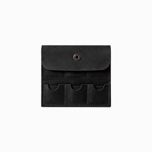 Genuine Leather SD <b>Card</b> Storage Case Portable <b>Memory</b> <b>Card</b> Wallet for Photographers Custom Logo Organizer - Product Image 3