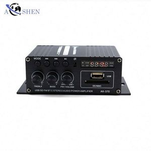 เครื่องขยายเสียงรถยนต์ขนาดเล็ก 12v Hifi 2 ทาง เครื่องขยายเสียงรถยนต์ขนาดเล็ก รุ่น AK370 พร้อมบลูทูธ - Product Image 3