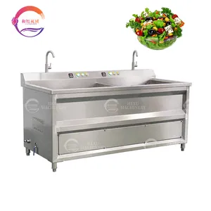 Commerciële Spinazie Groente Ozon Bubbel Wasmachine Industriële Fruit Groente Salade Wasmachine