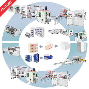 Machine à papier tissu à pliage en V à grande vitesse, ligne de production de papier tissu facial à pliage en V - Product Image 1