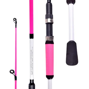 Portable Spinning Fishing Rods Fiberglass Sea Fishing Pole Equipment 1.8M 2Sections Fish Accessories