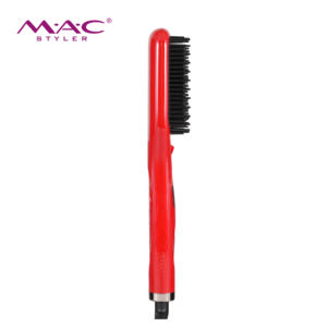 Productos Capilares de Marca Privada <span class=keywords><strong>MAC</strong></span>, Cepillo Secador de Pelo Iónico Profesional 2 en 1, Cepillo Alisador de Pelo Eléctrico - Product Image 3