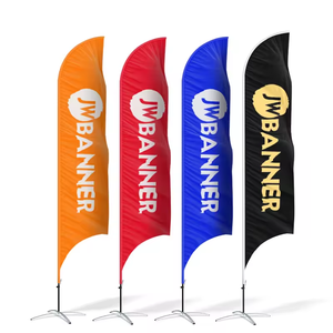 Nhà Sản Xuất Tùy Chỉnh Kinh Doanh Cờ Quảng Cáo Thể Thao Racing Lông Cờ Angled Tear Drop Cờ Biểu Ngữ - Product Image 2