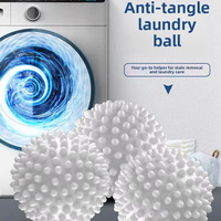 Balles de lavage en PP à picots pour machine, balles de lavage réutilisables à picots pour augmenter la friction pour l'entretien quotidien des vêtements à la maison