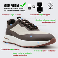 Fabricants de chaussures LANCI, étiquette privée, chaussures décontractées pour hommes personnalisées, baskets de luxe, boîte à chaussures, haute qualité