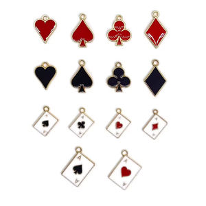 Accessoires de bricolage pour cartes à jouer personnalisées et créatives, motif goutte d'huile, motifs Cœur/Pique/Diamant/Pique, pour la fabrication de boucles d'oreilles, porte-clés, bijoux et créations artisanales - Product Image 3