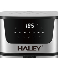 HALEY Friteuse à air 8,5 L 2000 W en acier inoxydable 360 °   Affichage LED à cycle thermique, écran tactile, 8 préréglages, sans huile, CE GS OEM ODM personnalisé