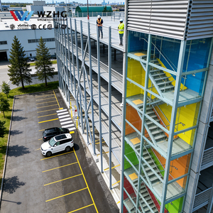 Contractor-Friendly Steel Parking Structure Easy-install car Park Facility for Construction Teams Clear Assembly Drawings Red - Product Image 1
