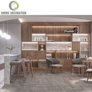 Vitrine de luxe haut de gamme pour bijoux, design moderne personnalisé, présentoir à montres avec verre trempé, métal et MDF pour les bijouteries - Product Image 5