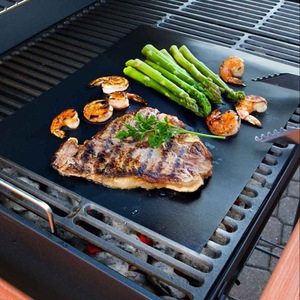 Alfombrilla para parrilla de barbacoa, antiadherente, 33x40cm, para asar al aire libre, accesorio de cocina - Product Image 3