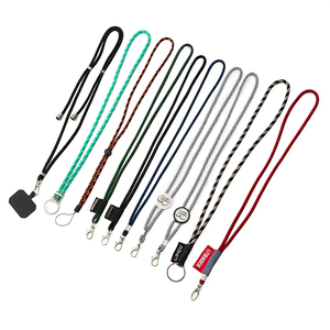 High Quality Round Cord Phone <b>Lanyards</b> Personalized <b>Polyester</b> Round Rope <b>Lanyard</b> with Hook Accessory - Product Image 1